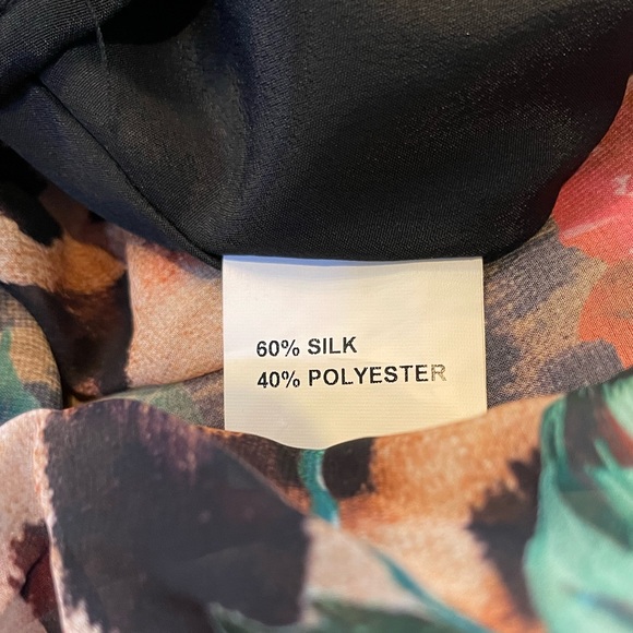 🌺 The Natanalisa Gorgeous Silk Flowing Rose Print Maxi Dress - Picture 10 of 10